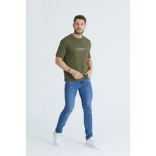 Gatswear Gats Wear  Ön Baskılı Oversize Bisiklet Yaka Tshirt