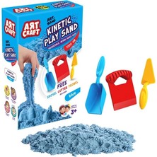 Fen Toys 03691 Aksesuarlı Mavi Kinetik Oyun Kumu 1000 gr -Dede