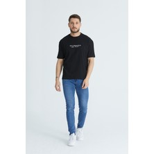 Gatswear Gats Wear  Ön Baskılı Oversize Bisiklet Yaka Tshirt