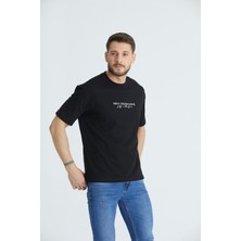 Gatswear Gats Wear  Ön Baskılı Oversize Bisiklet Yaka Tshirt