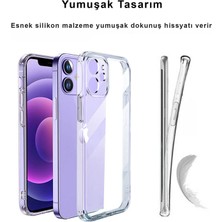 CepStok Apple iPhone 12 Kılıf Şeffaf Kamera Korumalı 1.5mm Yumuşak Silikon