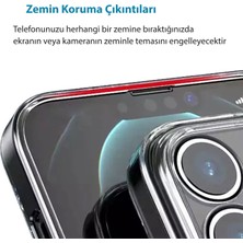 CepStok Apple iPhone 12 Kılıf Şeffaf Kamera Korumalı 1.5mm Yumuşak Silikon