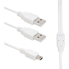 Durgunstore USB 2 x Erkek - Mini USB 5 Pin (2.0V) 1.5 Metre Kablo (81)