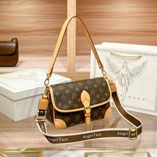 Angel Face Kadın Çantası Retro Üst Düzey Tek Omuz Presbiyopi Çantası Hafif Lüks Crossbody Çanta (Yurt Dışından)