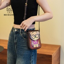 Platinum Beibaobao Marka Cep Telefonu Çantası Kadınlar Için Crossbody Çanta Kız Lüks Kadın Omuzdan Askili Çanta Kadın Askılı Çanta Sevimli Ayı Çanta (Yurt Dışından)