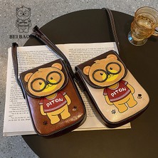 Platinum Beibaobao Marka Cep Telefonu Çantası Kadınlar Için Crossbody Çanta Kız Lüks Kadın Omuzdan Askili Çanta Kadın Askılı Çanta Sevimli Ayı Çanta (Yurt Dışından)