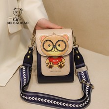 Platinum Beibaobao Cep Telefonu Çantası Kadınlar Için Sevimli Ayı Kadın Çantası Hı-Q Crossbody Çanta Kadın Lüks Tasarımcı Askılı Çanta Mini Çanta (Yurt Dışından)