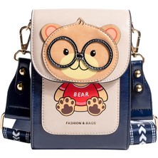 Platinum Beibaobao Cep Telefonu Çantası Kadınlar Için Sevimli Ayı Kadın Çantası Hı-Q Crossbody Çanta Kadın Lüks Tasarımcı Askılı Çanta Mini Çanta (Yurt Dışından)