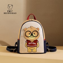 Platinum Beibaobao Çanta Moda Sevimli Sırt Çantası Kadın Çantası Rahat Büyük Kapasiteli Ayı Okul Çantası (Yurt Dışından)