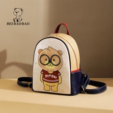 Platinum Beibaobao Çanta Moda Sevimli Sırt Çantası Kadın Çantası Rahat Büyük Kapasiteli Ayı Okul Çantası (Yurt Dışından)
