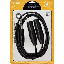 Durgunstore LD390A Canon Erkek Dişi + 6.3mm Stereo Erkek 1.5 Metre Kablo (81)