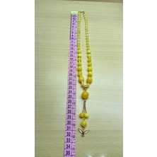 Aurora Handmade Design Jade Doğal Taş,kuş Figürlü Sarı Özel Tasarım Kolye