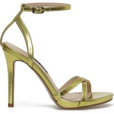 Nine West Pıave 3fx Sarı Kadın Topuklu Sandalet