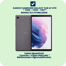 Sneezy Samsung Tab A7 Lite T220 8.7 Inç Uyumlu Kidsafe Silikon Kollu Çocuk Tablet Kılıfı