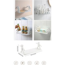 Berdina Home 4lü Kendinden Yapışkanlı Craft Banyo Rafı Baharatlık Mutfak Organizer