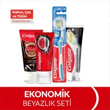 Colgate Optic White Diş Macunu 50 ml x 2 Adet, Total Diş Macunu 50 ml, Orta Diş Fırçası