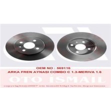Trw DF4344 Fren Dıskı Arka Astra H 04- Combo 00- Merıva A 03- Düz 264MM