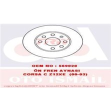 Trw DF4225 Fren Dıskı Ön Corsa C 00- Düz 240MM Uyumlu