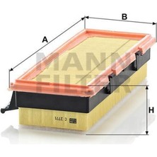 Mann C2771 ( C2771) Hava Filtresi Renault Clio Iı-Clio Iı Campus-Clio Symbol 1.9 D 65HP (98-01) Uyumlu