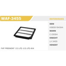 Winkel WAF-3455 WAF-3455 Hava Filtresi Freemont 11- 2.0 Jtd