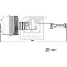 Febi 173614 173614 Mercedes Benz OM651 Yağ Filtre Kapağı 6511800138