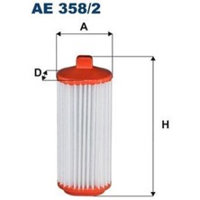 Filtron AE358 Hava Filtresi Hyundaı H-1/h-1 Starex / H 200/ I800 / Iload / Satellite 2.5 D 78HP 10/97-02/08