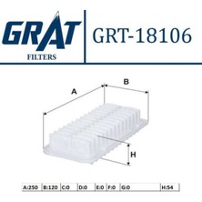 Grat 18106 18106 Hava Filtresi Yaris 99-10 1.3