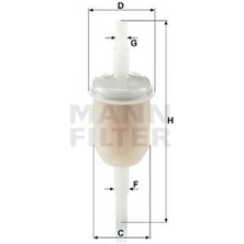 Mann WK312 WK312 Yakıt Filtresi E21 E10 Escort Fiesta Trafic Master 62-92