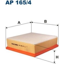 Filtron AP165 Hava Filtresi Mıtsubıshı Carısma 1600-VOLVO S40 99-03 V40 99-04 169×343×35