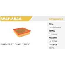 Winkel WAF-88AA WAF-88AA Hava Filtresi Grand Cherokee / 300 C 05-12 3.0 Crd