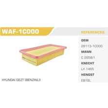 Winkel WAF-1C000 WAF-1C000 Hava Filtresi Getz 02-10 1.3 1.5
