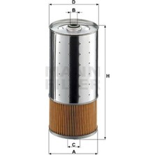 Mann PF10551N PF10551N Yağ Filtresi Mercedes W123 76-84