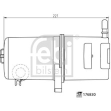Febi 176830 176830 Yakıt Filtresi Amarok 17- 2.0tdı Cnea Cnfb Csha