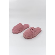 Ender Home U Harf Nakışlı Banyo Ve Ev Havlu Terliği – %100 Pamuk Kaymaz Kalın Taban