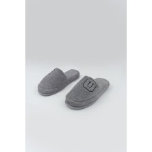 Ender Home Ü Harf Nakışlı Banyo Ve Ev Havlu Terliği – %100 Pamuk Kaymaz Kalın Taban