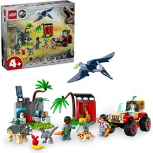 LEGO® Jurassic World Yavru Dinozor Kurtarma Merkezi 76963 - 4 Yaş ve Üzeri Çocuklar için Yaratıcı Oyuncak Dinozor Yapım Seti (139 Parça)