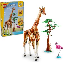 LEGO® Creator Vahşi Safari Hayvanları 31150 - 9 Yaş ve Üzeri Çocuklar için İnşa Edilebilen Zürafa, Ceylan ve Aslan Model Seçenekleri İçeren 3'ü 1 Arada Yaratıcı Oyuncak Yapım Seti (780 Parça)