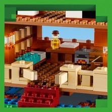 LEGO® Minecraft® Kurbağa Evi 21256 - 8 Yaş ve Üzeri Macera Oyunları Seven Çocuklar İçin Yaratıcı Oyuncak Yapım Seti (400 Parça)