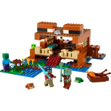 LEGO® Minecraft® Kurbağa Evi 21256 - 8 Yaş ve Üzeri Macera Oyunları Seven Çocuklar İçin Yaratıcı Oyuncak Yapım Seti (400 Parça)