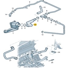 Vass41 Audi A4 1999-2001 1.8t Ajl Apu Anb Hava Tahliye Borusu 058103213