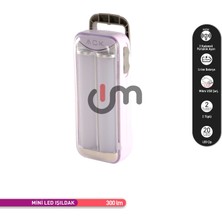 Ack 20 LED Şarj Edilebilir Iki Kademeli Işıldak