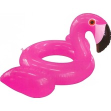 Elifeshop Büyük Boy Flamingo Simit Havuz & Deniz Simidi Plaj Sahil Oyuncağı 55 Cm.