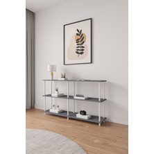 Mobitopya Çevir Kur 150 cm Raflı Konsol Antrasit Bd