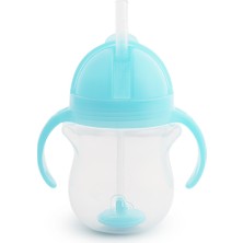 Munchkin Tıklama Kilitli  Uçlu Pipetli Alıştırma Bardağı, 6AY+, 207ML, Mavi, 1 Adet