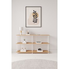 Mobitopya Çevir Kur 150 cm Raflı Konsol Atlantik Çam Bd