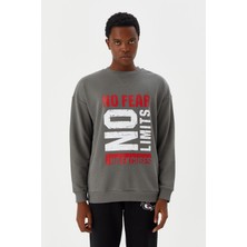 No Fear Erkek Sweatshirt Gri M500233