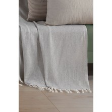 Ladynil Natural Koltuk Örtüsü | Koltuk Şalı 180X220 Pamuk
