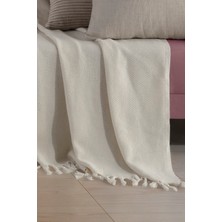 Ladynil Natural Koltuk Örtüsü | Koltuk Şalı 180X220 Pamuk