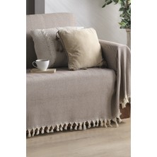 Ladynil Naturel Koltuk Örtüsü Kolları Kaplayan Bordo 180X300