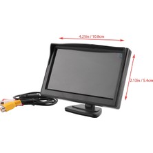 Internet 5 Inç 800X480 Tft LCD Hd Ekran Monitör, Araba Yedekleme Kamerası/arka Görüş/dvd/medya Oynatıcı Için Çift Montaj Braketi ile (Yurt Dışından)